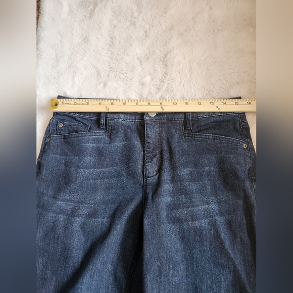 J. Jill Women's Size 10 Smooth Fit Slim Ankle Blue Denim Jeans Stretch - Picture 6 of 9